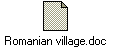 Romanian village.doc